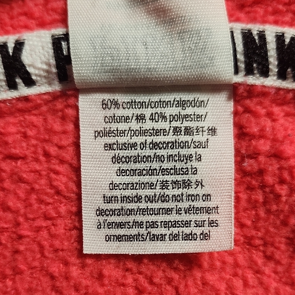 PINK Victoria's Secret Pink Zip-Up Hoodie Sweatshirt - Picture 6 of 10